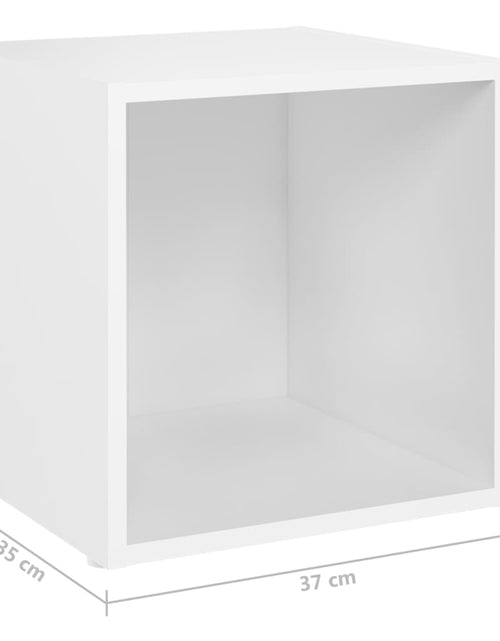 Încărcați imaginea în vizualizatorul Galerie, Set de dulapuri TV, 6 piese, alb, lemn prelucrat - Lando
