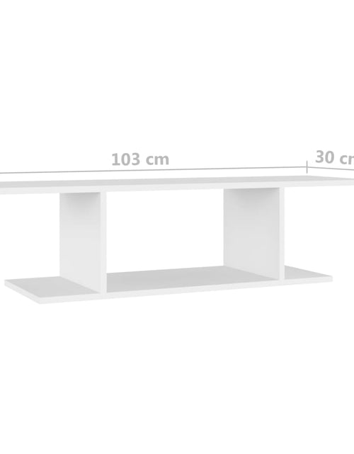 Загрузите изображение в средство просмотра галереи, Dulap TV montaj pe perete, alb, 103x30x26,5 cm Lando - Lando
