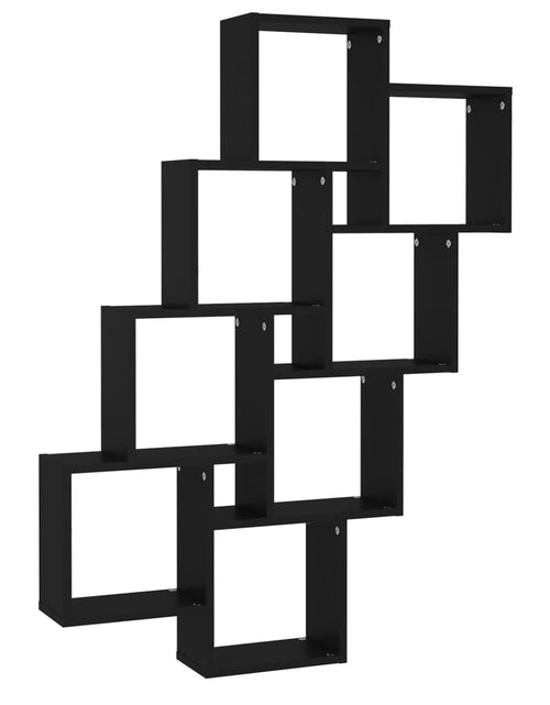 Încărcați imaginea în vizualizatorul Galerie, Raft de perete cub, negru, 90x15x119 cm, PAL Lando - Lando
