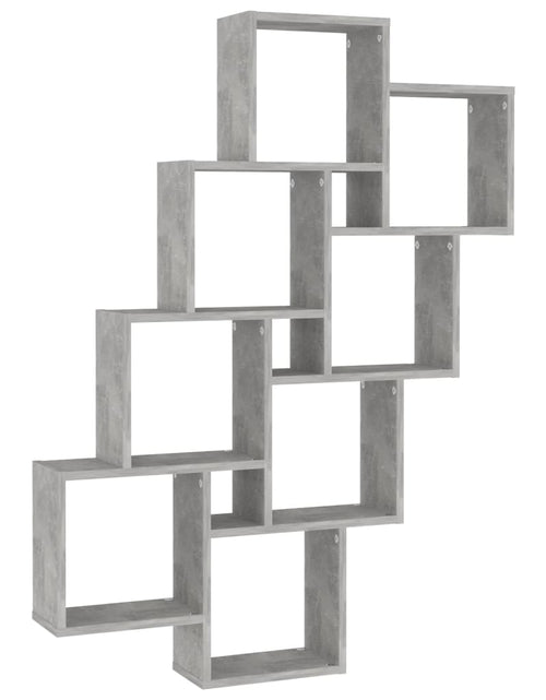 Încărcați imaginea în vizualizatorul Galerie, Raft de perete cub, gri beton, 90x15x119 cm, PAL Lando - Lando
