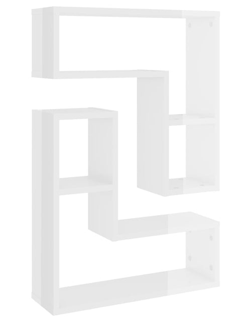 Încărcați imaginea în vizualizatorul Galerie, Rafturi de perete, 2 buc., alb extralucios, 50x15x50 cm, PAL Lando - Lando
