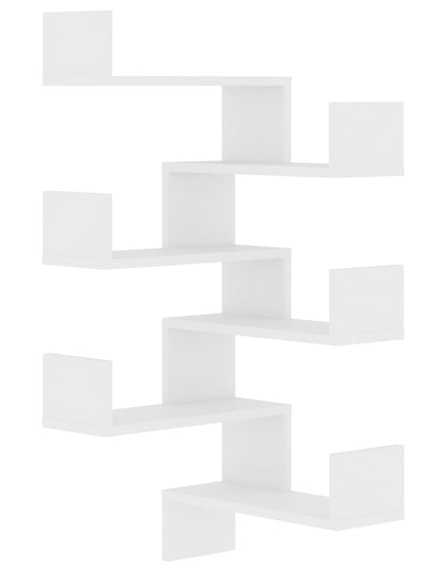 Încărcați imaginea în vizualizatorul Galerie, Rafturi de perete pe colț, 2 buc., alb, 40x40x50 cm PAL Lando - Lando
