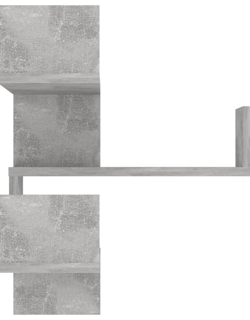 Încărcați imaginea în vizualizatorul Galerie, Raft de perete pe colț, gri beton, 40x40x50 cm, PAL Lando - Lando
