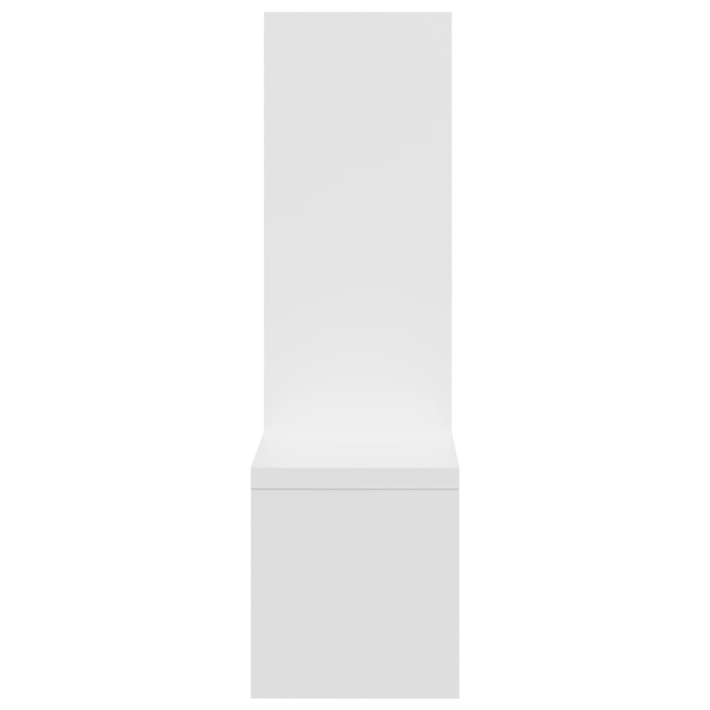 Rafturi de perete, 2 buc., alb, 50x15x50 cm, PAL Lando - Lando