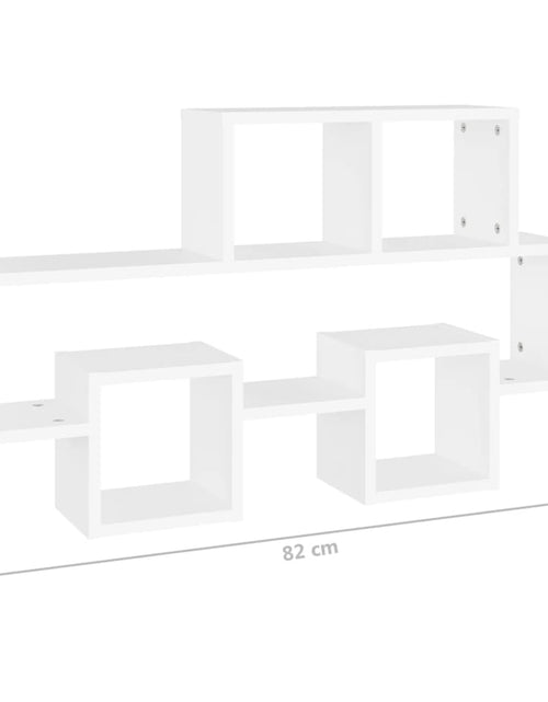Загрузите изображение в средство просмотра галереи, Raft de perete în formă de mașină, alb, 82x15x51cm, PAL Lando - Lando
