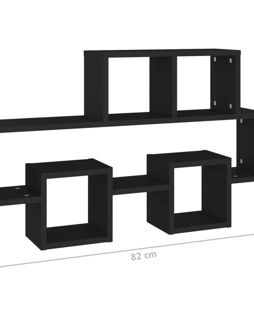 Încărcați imaginea în vizualizatorul Galerie, Raft de perete în formă de mașină, negru, 82x15x51cm, PAL Lando - Lando
