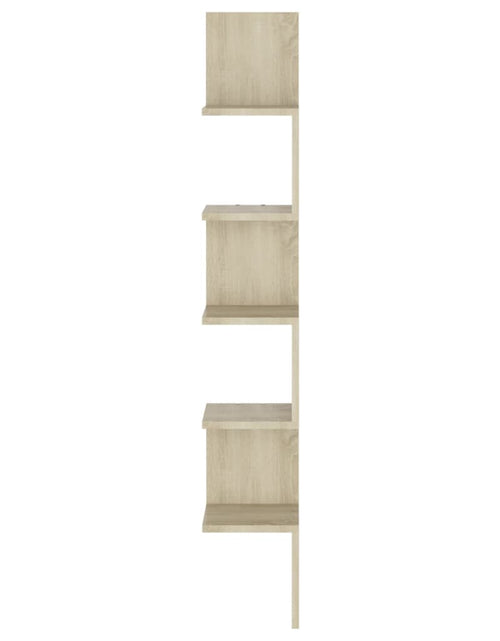 Încărcați imaginea în vizualizatorul Galerie, Raft de perete pentru colț, stejar sonoma, 20x20x127,5 cm, PAL Lando - Lando
