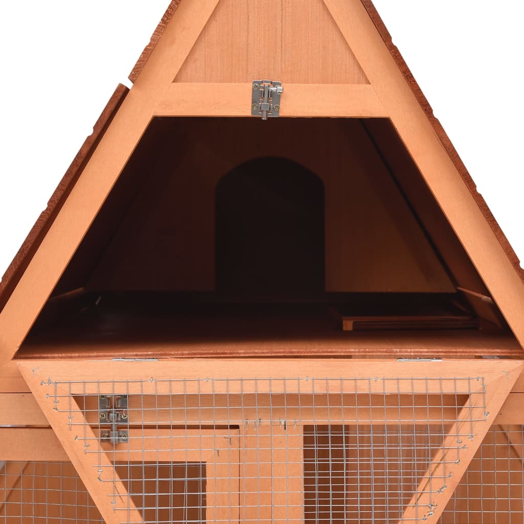 Cușcă de iepuri, 152x127x109,5 cm, lemn masiv de brad Lando - Lando