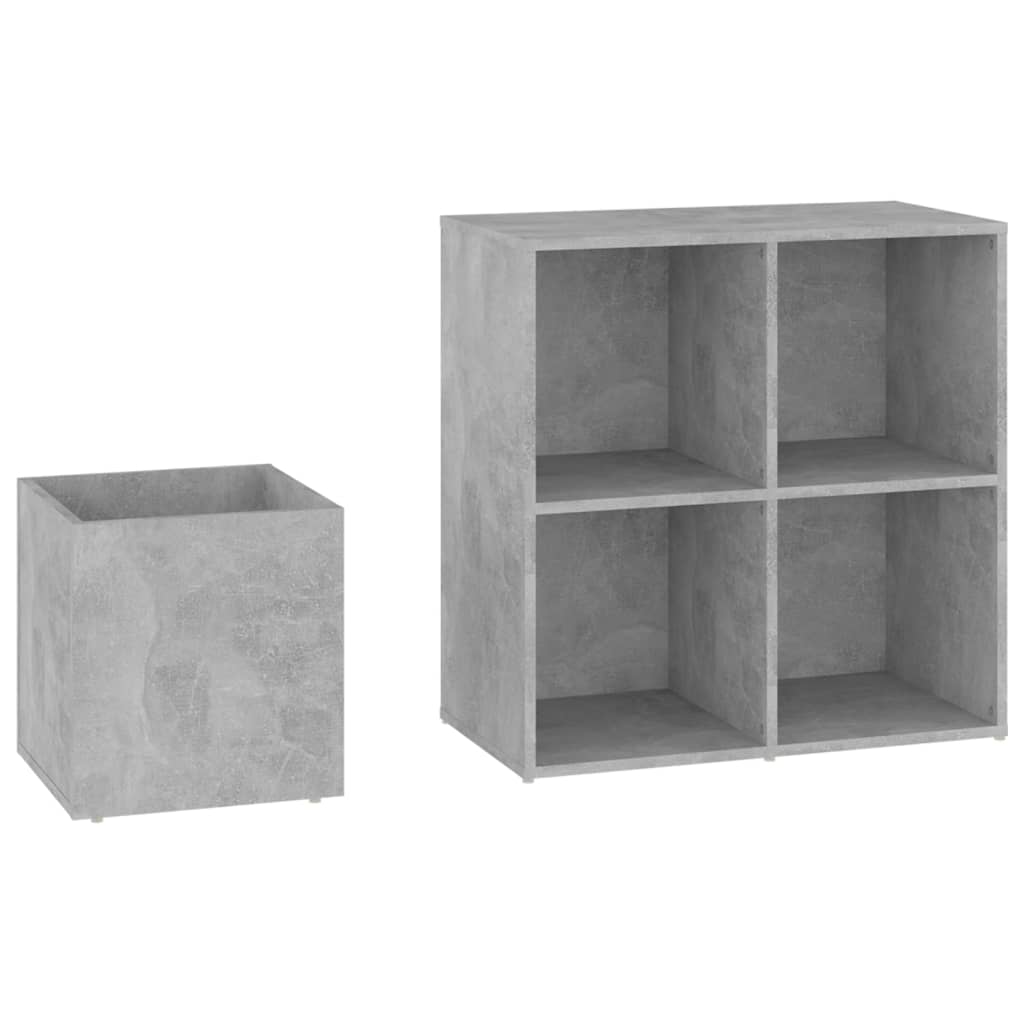 Pantofar de hol, gri beton, 105x35,5x70 cm, PAL - Lando