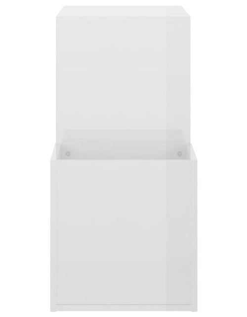 Încărcați imaginea în vizualizatorul Galerie, Pantofar de hol, alb extralucios, 105x35,5x70 cm, PAL - Lando
