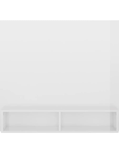 Загрузите изображение в средство просмотра галереи, Comodă TV de perete, alb extralucios, 120x23,5x90 cm, PAL Lando - Lando
