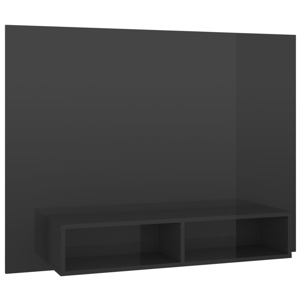 Comodă TV de perete, gri extralucios, 120x23,5x90 cm, PAL Lando - Lando