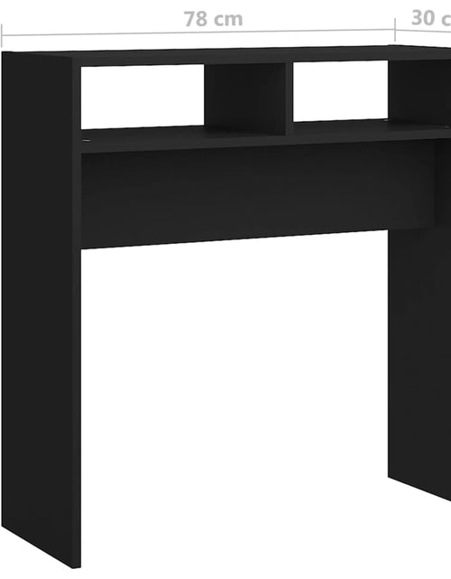 Încărcați imaginea în vizualizatorul Galerie, Masă consolă, negru, 78x30x80 cm, PAL - Lando

