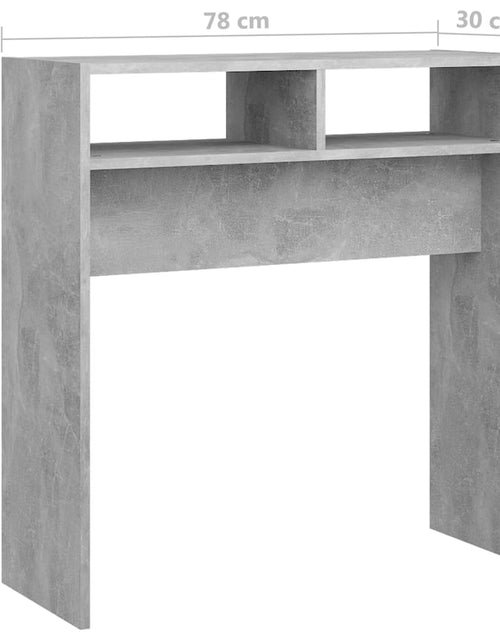 Загрузите изображение в средство просмотра галереи, Masă consolă, gri beton, 78x30x80 cm, PAL Lando - Lando
