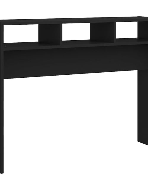 Загрузите изображение в средство просмотра галереи, Masă consolă, negru, 105x30x80 cm, PAL - Lando
