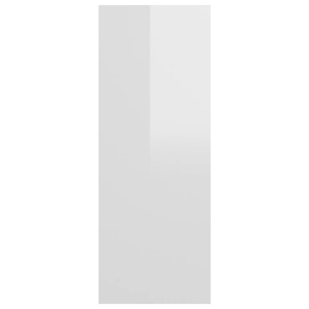 Masă consolă, alb extralucios, 105x30x80 cm, PAL Lando - Lando
