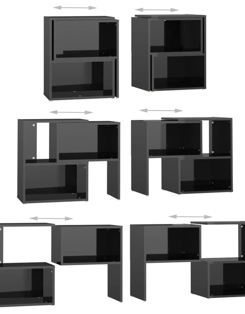 Încărcați imaginea în vizualizatorul Galerie, Comodă TV, negru extralucios, 104x30x52 cm, PAL Lando - Lando
