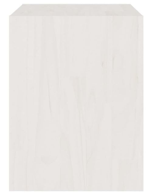 Încărcați imaginea în vizualizatorul Galerie, Noptieră, alb, 40x30,5x40 cm, lemn masiv de pin - Lando
