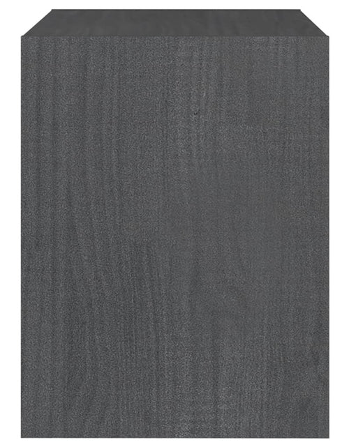 Încărcați imaginea în vizualizatorul Galerie, Noptiere, gri, 2 buc., 40x30,5x40 cm, lemn masiv de pin - Lando
