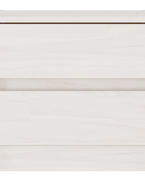 Загрузите изображение в средство просмотра галереи, Noptieră, alb, 40x30,5x35,5 cm, lemn masiv de pin - Lando
