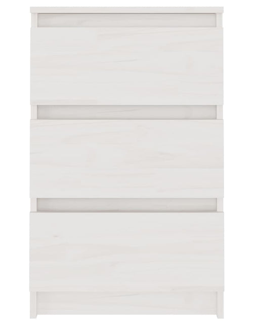 Загрузите изображение в средство просмотра галереи, Noptieră, alb, 40x29,5x64 cm, lemn masiv de pin - Lando
