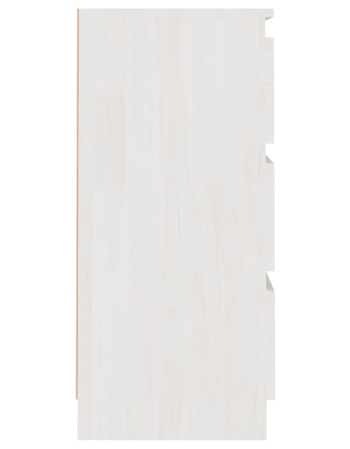 Încărcați imaginea în vizualizatorul Galerie, Noptieră, alb, 40x29,5x64 cm, lemn masiv de pin - Lando
