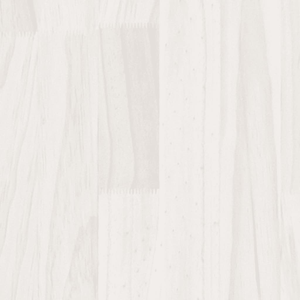 Noptiere, 2 buc, alb, 40x29,5x64 cm, lemn masiv de pin - Lando