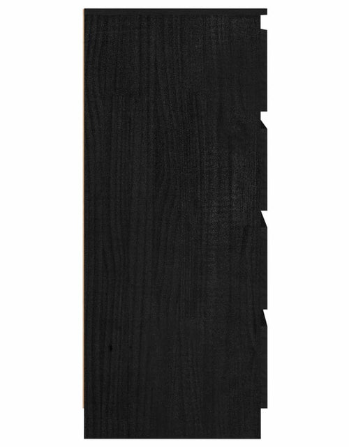 Încărcați imaginea în vizualizatorul Galerie, Dulap lateral, negru, 60x36x84 cm, lemn masiv de pin Lando - Lando

