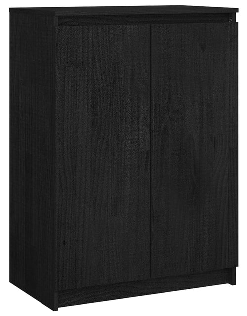 Încărcați imaginea în vizualizatorul Galerie, Servantă, negru, 60x36x84 cm, lemn masiv de pin Lando - Lando
