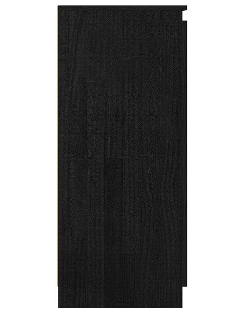 Загрузите изображение в средство просмотра галереи, Servantă, negru, 60x36x84 cm, lemn masiv de pin Lando - Lando
