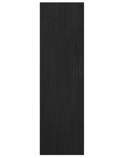 Încărcați imaginea în vizualizatorul Galerie, Bibliotecă/Separator cameră negru 40x30x103,5 cm lemn masiv pin Lando - Lando
