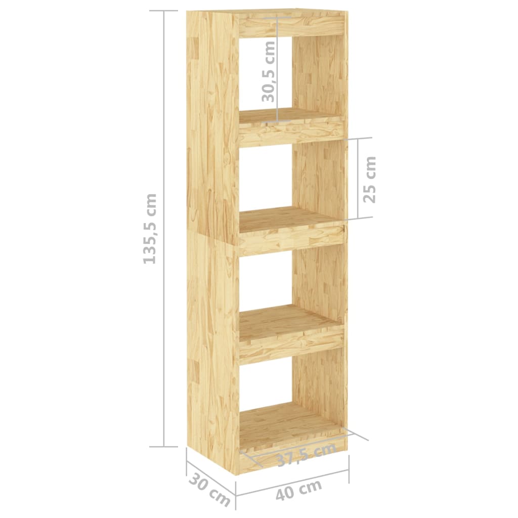 Bibliotecă/Separator cameră, 40x30x135,5 cm, lemn masiv de pin Lando - Lando
