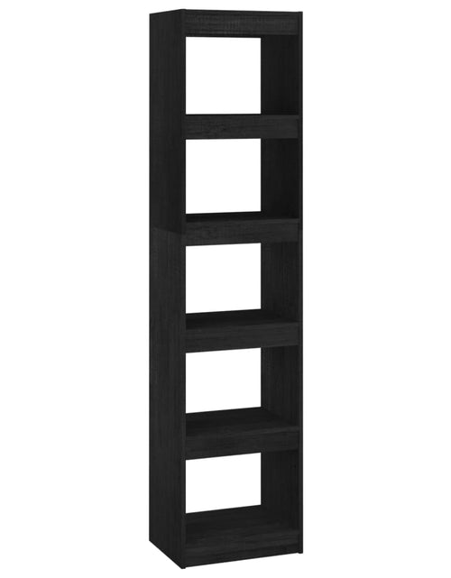 Încărcați imaginea în vizualizatorul Galerie, Bibliotecă/Separator cameră negru 40x30x167,5 cm lemn masiv pin Lando - Lando
