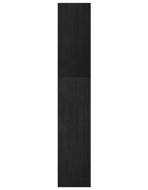 Încărcați imaginea în vizualizatorul Galerie, Bibliotecă/Separator cameră negru 40x30x167,5 cm lemn masiv pin Lando - Lando
