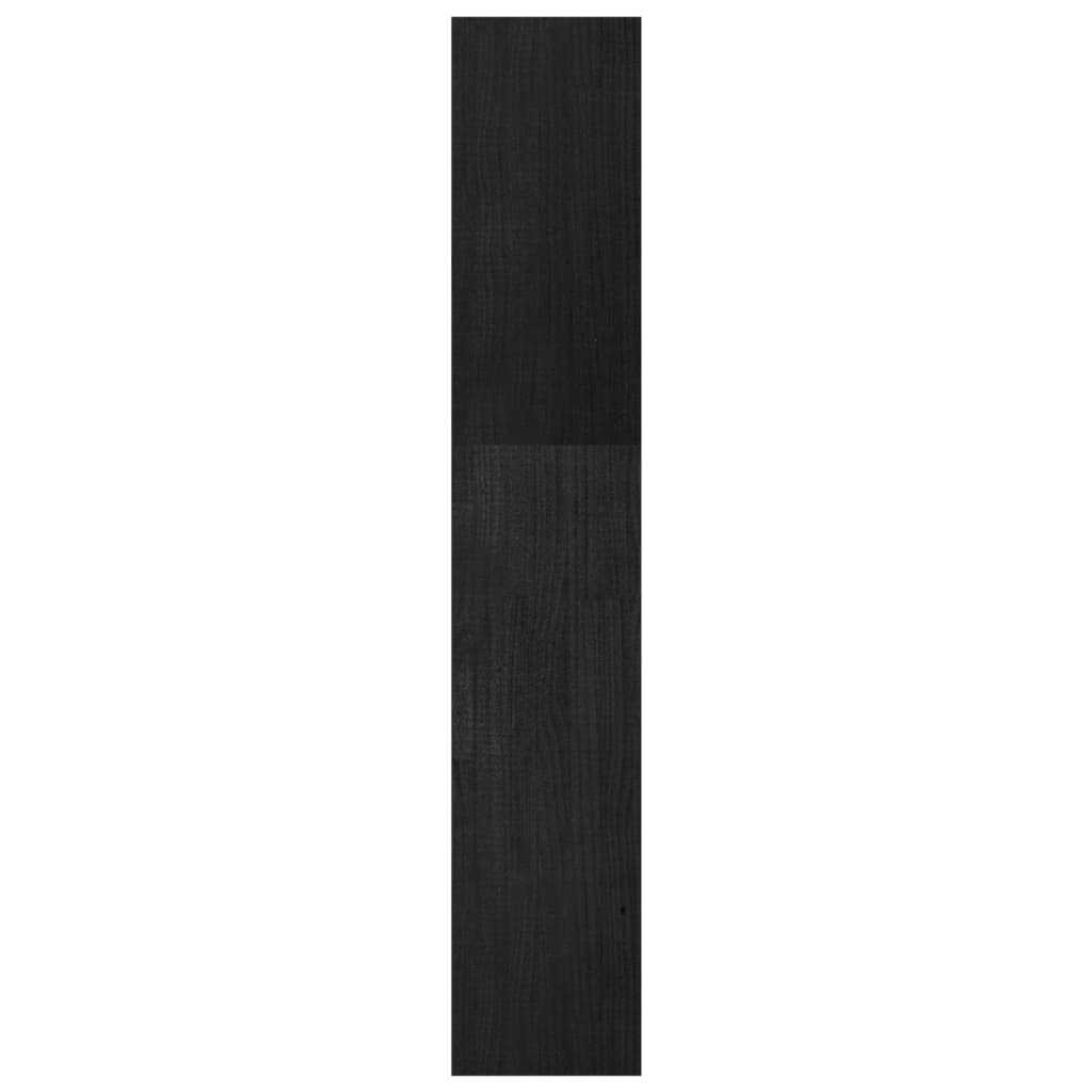 Bibliotecă/Separator cameră negru 40x30x167,5 cm lemn masiv pin Lando - Lando