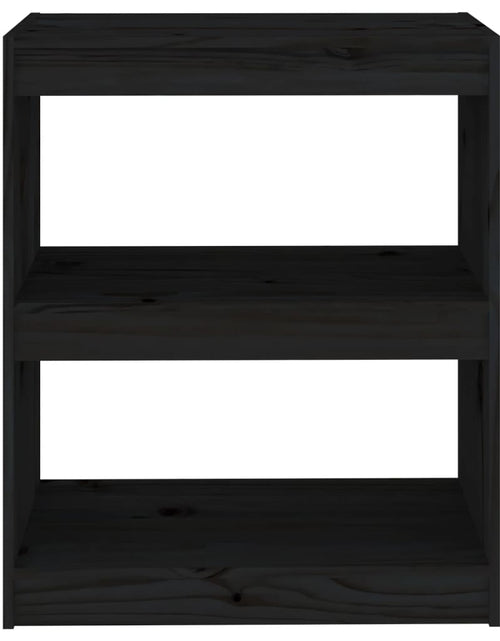 Загрузите изображение в средство просмотра галереи, Bibliotecă/Separator cameră,negru,60x30x71,5 cm, lemn masiv pin Lando - Lando
