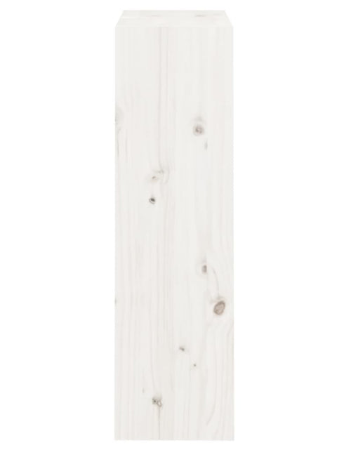 Încărcați imaginea în vizualizatorul Galerie, Bibliotecă/Separator cameră alb 60x30x103,5 cm lemn masiv pin Lando - Lando
