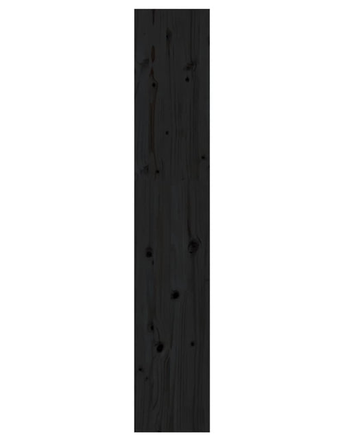 Încărcați imaginea în vizualizatorul Galerie, Bibliotecă/Separator cameră negru 60x30x167,5 cm lemn masiv pin Lando - Lando

