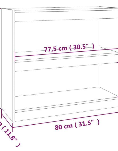 Încărcați imaginea în vizualizatorul Galerie, Bibliotecă/Separator cameră, maro miere 80x30x71,5 cm lemn pin Lando - Lando
