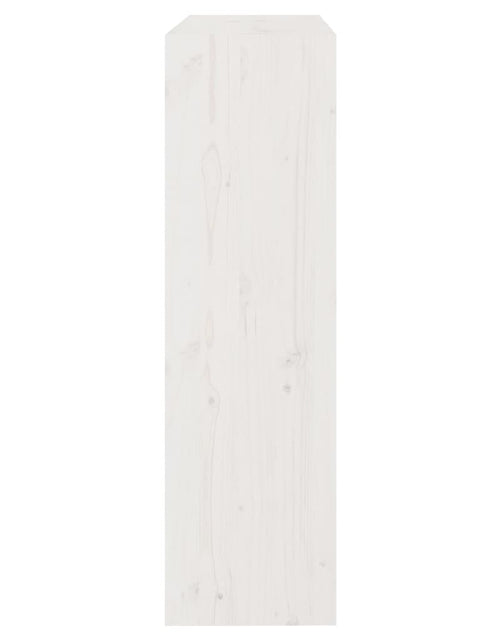 Încărcați imaginea în vizualizatorul Galerie, Bibliotecă/Separator cameră alb, 80x30x103,5 cm, lemn masiv pin Lando - Lando
