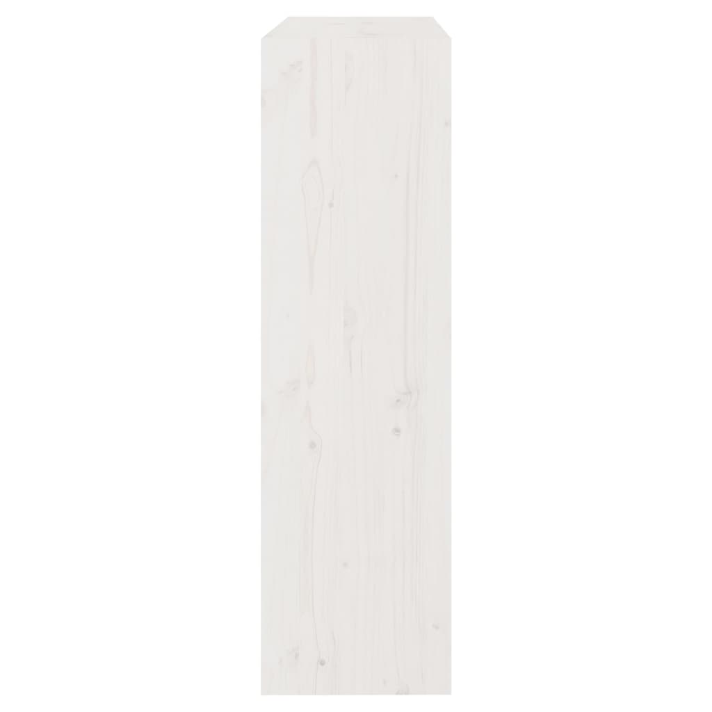 Bibliotecă/Separator cameră alb, 80x30x103,5 cm, lemn masiv pin Lando - Lando