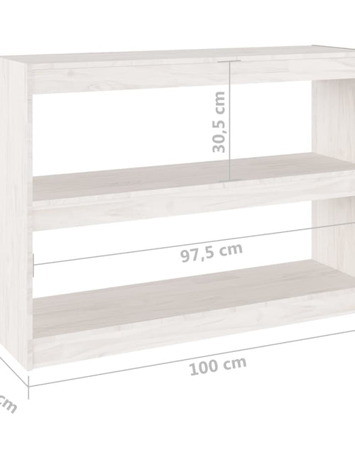 Загрузите изображение в средство просмотра галереи, Bibliotecă/Separator cameră, 100x30x71,5 cm, lemn de pin Lando - Lando
