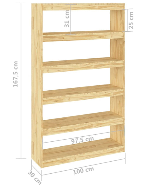 Загрузите изображение в средство просмотра галереи, Bibliotecă/Separator cameră, 100x30x167,5 cm, lemn masiv pin Lando - Lando
