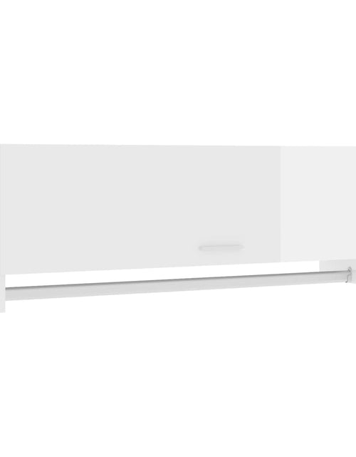 Încărcați imaginea în vizualizatorul Galerie, Șifonier, alb extralucios, 100x32,5x35 cm, PAL - Lando
