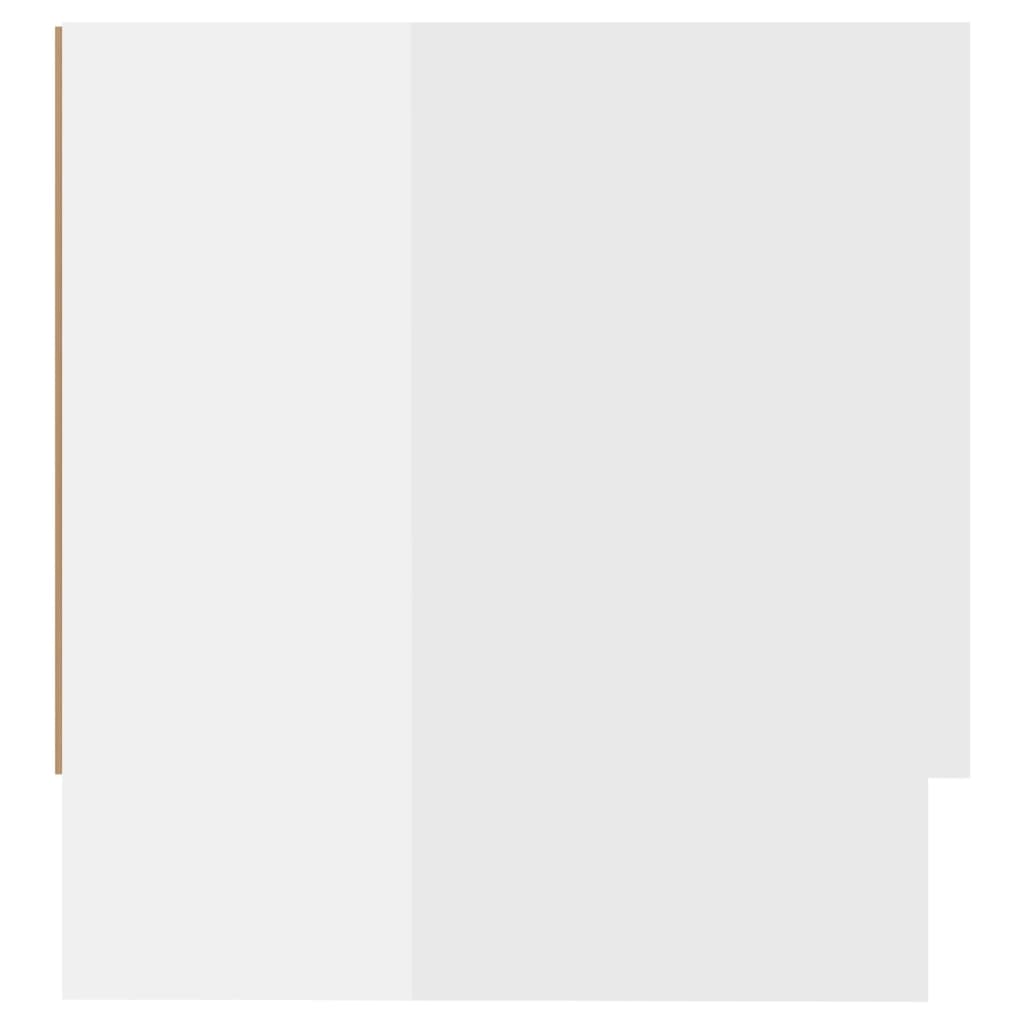 Șifonier, alb extralucios, 100x32,5x35 cm, PAL - Lando