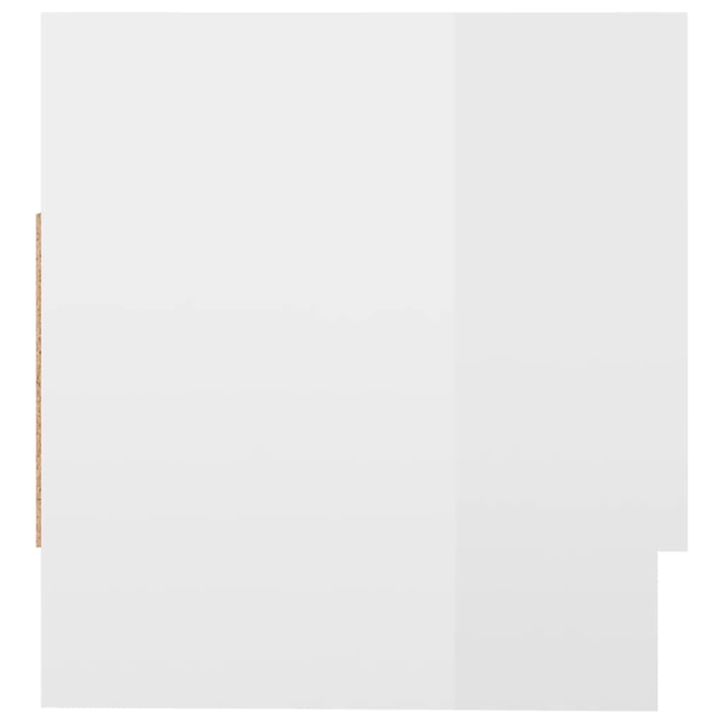 Șifonier, alb extralucios, 70x32,5x35 cm, PAL - Lando