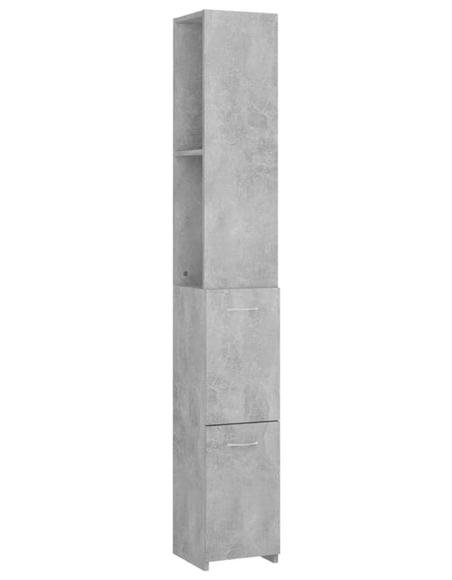 Загрузите изображение в средство просмотра галереи, Dulap de baie, gri beton, 25x26,5x170 cm, lemn prelucrat - Lando

