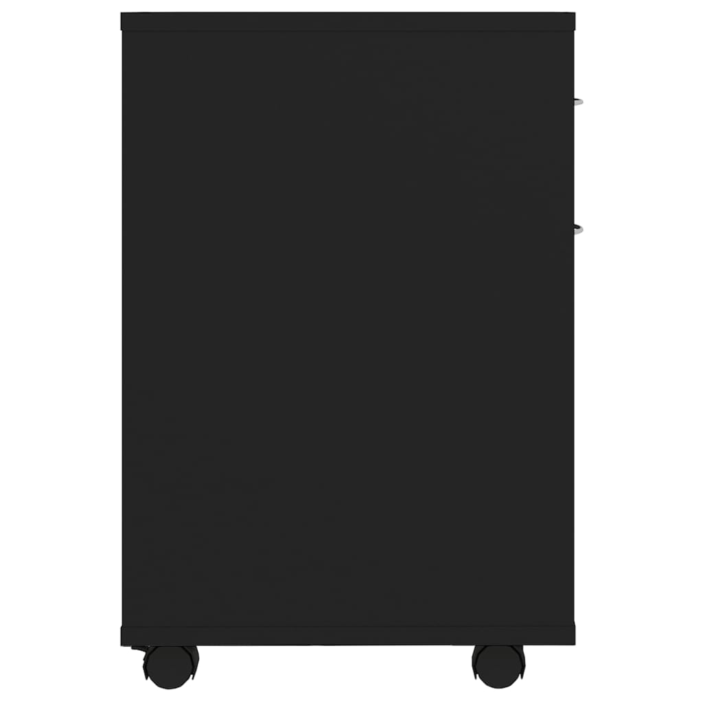 Dulap cu roți, negru, 45x38x54 cm, PAL - Lando
