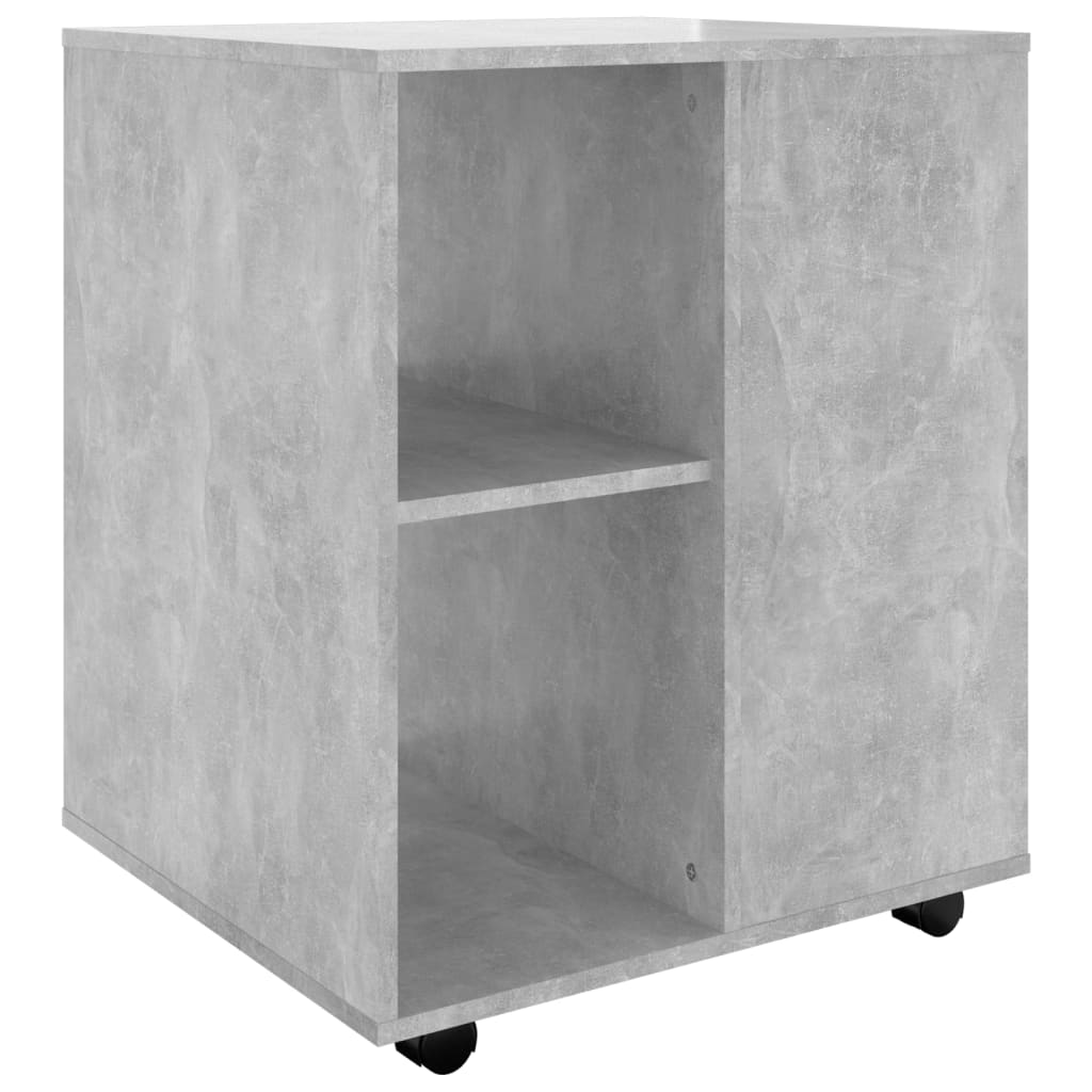 Dulap cu roți, gri beton, 60x53x72 cm, PAL - Lando