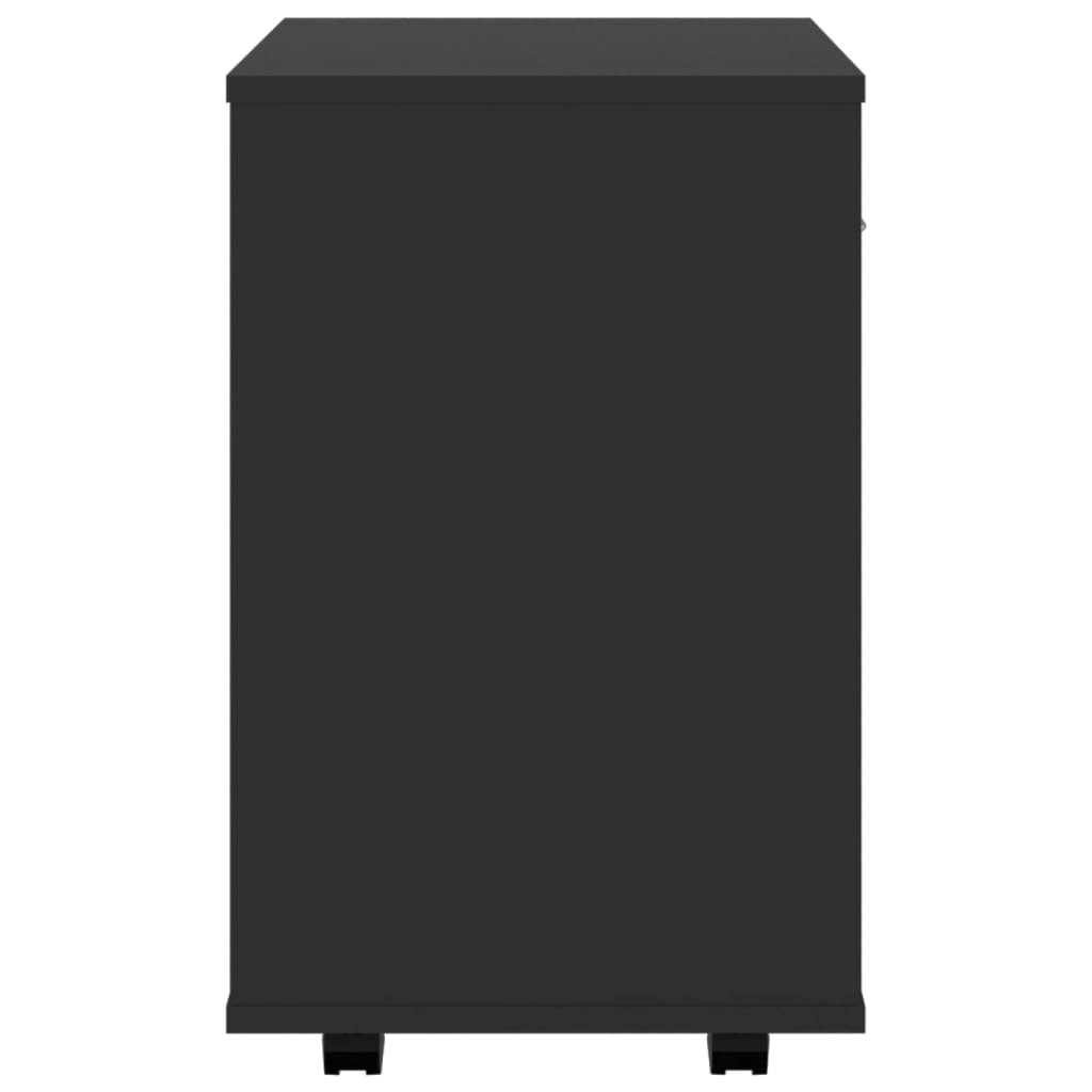 Dulap cu roți, negru, 46x36x59 cm, PAL - Lando